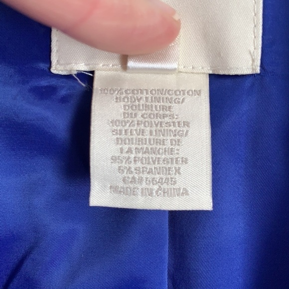 J.Crew Royal Blue Blazer 4 Cotton - Picture 7 of 12